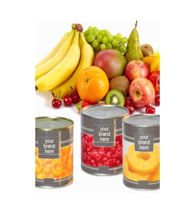 Fruits in cans